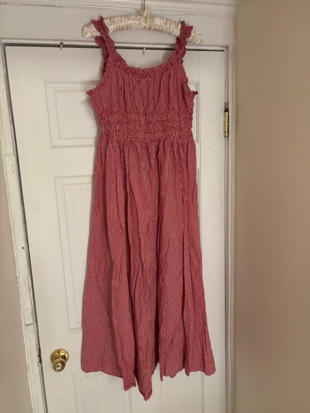 Dôen RARE Emmaretta in Red Cerise Gingham Size L - Picture 5 of 7